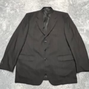 Missoni Blazer Mens 44 Three Button Virgin Wool Black Sport Suit Coat Italy made